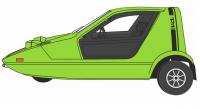 76BUG003 Oxford Diecast Bond Bug Lime Green